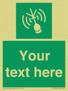 Custom sign safe condition Emergency position beacon